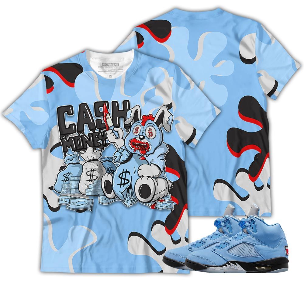 3D Cash Money Bear Sneaker Shirt Match Retro University Blue 5S, Jordan 5 University Blue Hoodie Sweatshirt Tee All Over Print MKO Shirt 3D Cash Money Bear Sneaker Shirt Match Retro University Blue 5S, Jordan 5 University Blue Hoodie Sweatshirt Tee All Over Print MKO Shirt