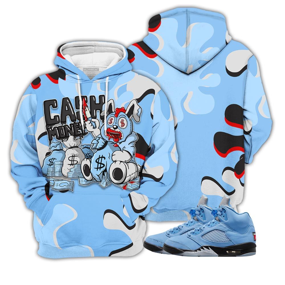 3D Cash Money Bear Sneaker Shirt Match Retro University Blue 5S, Jordan 5 University Blue Hoodie Sweatshirt Tee All Over Print MKO Shirt 3D Cash Money Bear Sneaker Shirt Match Retro University Blue 5S, Jordan 5 University Blue Hoodie Sweatshirt Tee All Over Print MKO Shirt