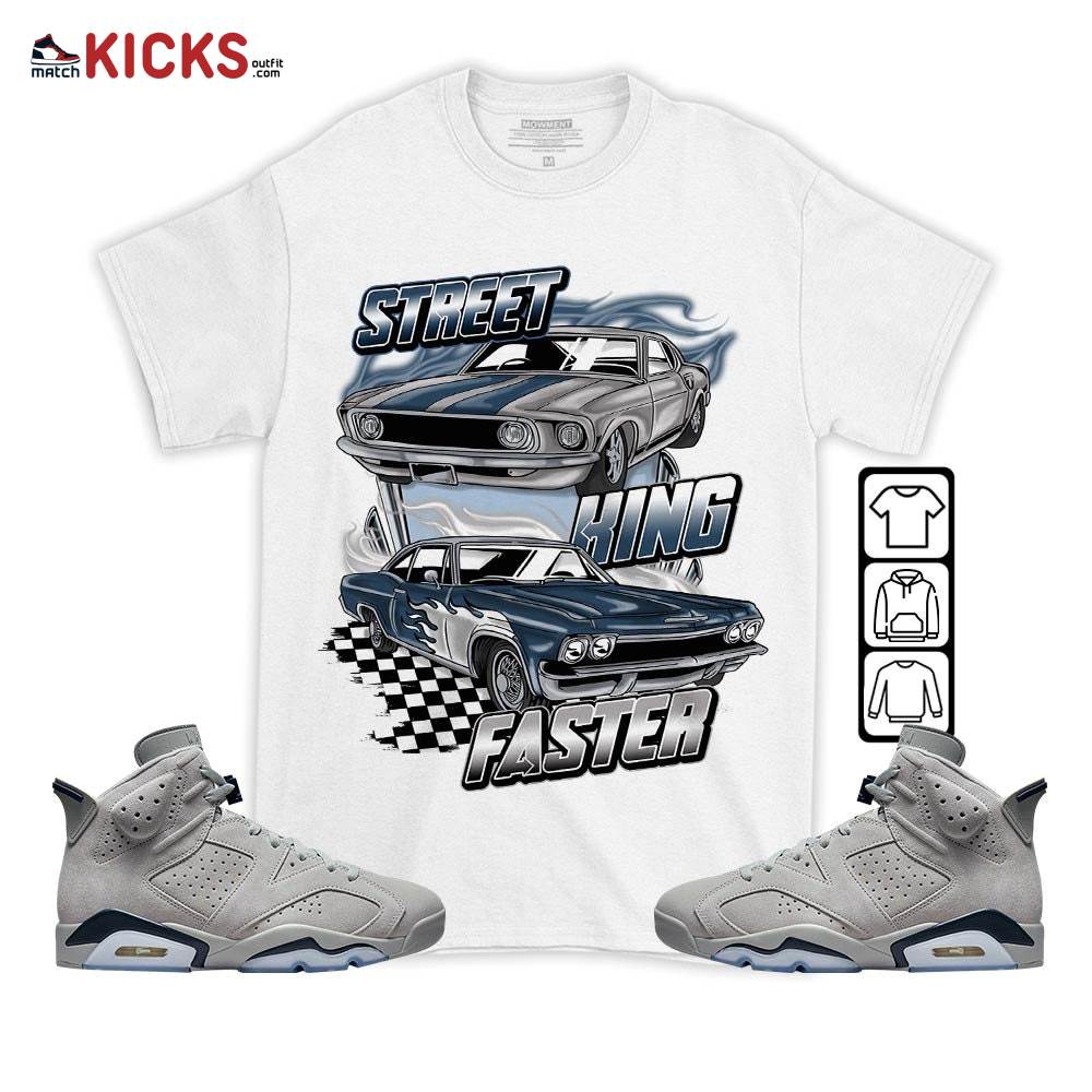 90s Race Car Vintage Sneaker Shirt Match Georgetown 6s, Jordan 6 Retro Georgetown MKO T-Shirt 90s Race Car Vintage Sneaker Shirt Match Georgetown 6s, Jordan 6 Retro Georgetown MKO T-Shirt