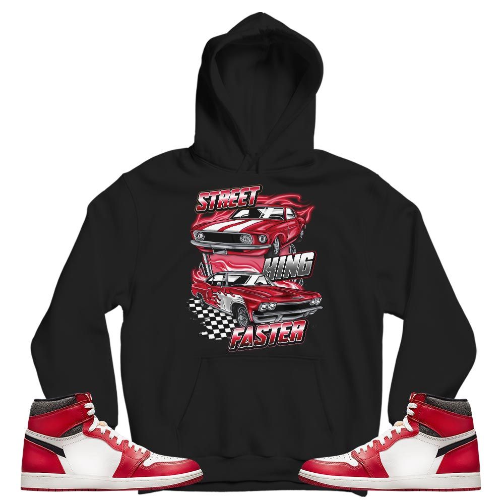 90s Race Car Vintage Sneaker Shirt Match High OG Chicago 1s, Jordan 1 Lost Found Chicago MKO T-Shirt