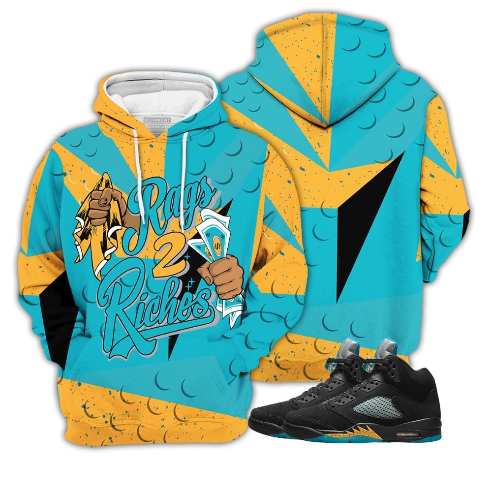 90S Rag 2 Riches Sneaker Shirt Match 2023 Retro Aqua 5S, Jordan 5 Aqua Hoodie Sweatshirt Tee All Over Print MKO Shirt 90S Rag 2 Riches Sneaker Shirt Match 2023 Retro Aqua 5S, Jordan 5 Aqua Hoodie Sweatshirt Tee All Over Print MKO Shirt
