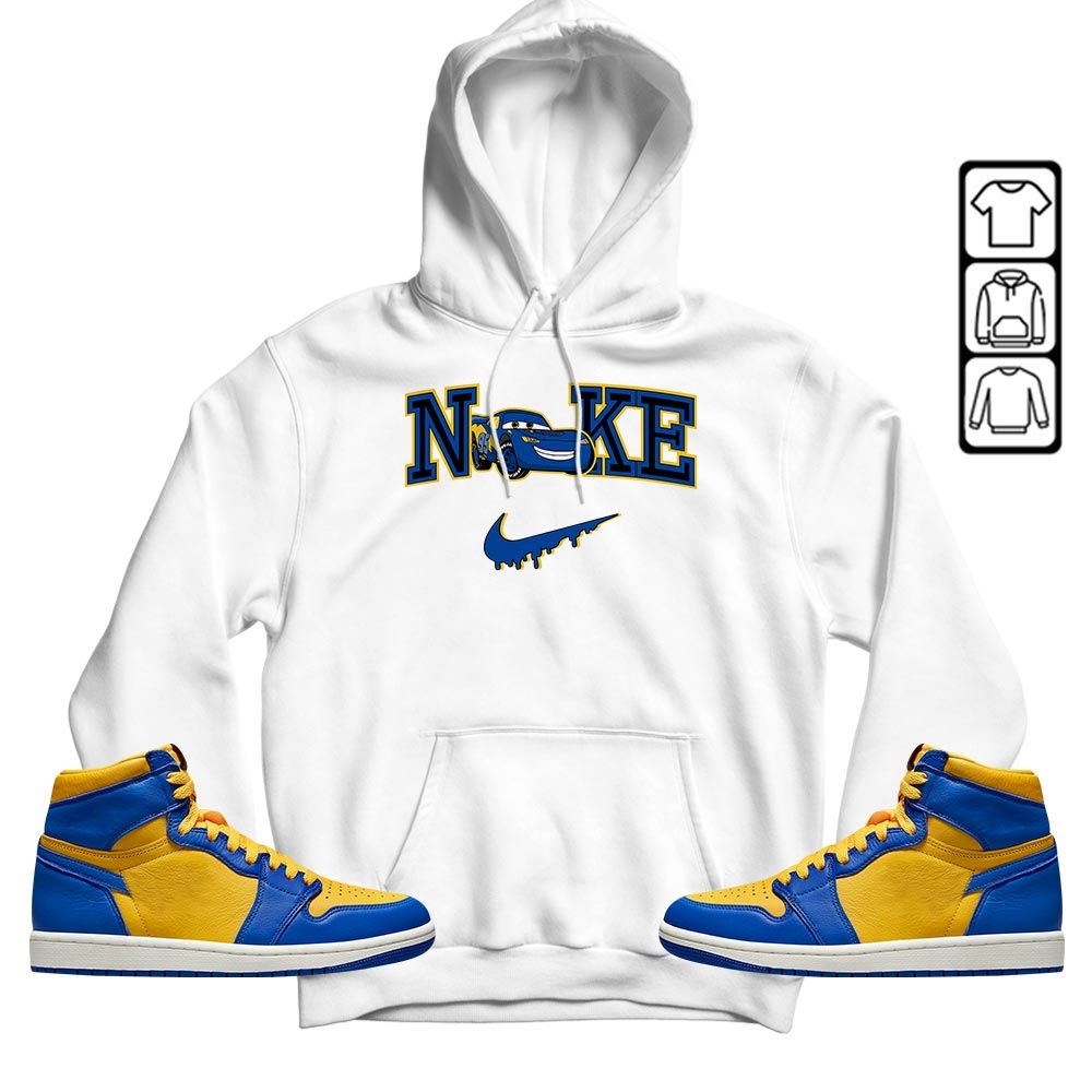 95 Mcqueen Car Fast Sneaker Shirt Match 2023 Laney 1s, Jordan 1 Retro High Laney MKO T-Shirt