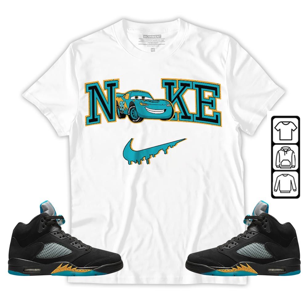 95 Mcqueen Car Fast Sneaker Shirt Match 2023 Retro Aqua 5s, Jordan 5 Aqua MKO T-Shirt 95 Mcqueen Car Fast Sneaker Shirt Match 2023 Retro Aqua 5s, Jordan 5 Aqua MKO T-Shirt
