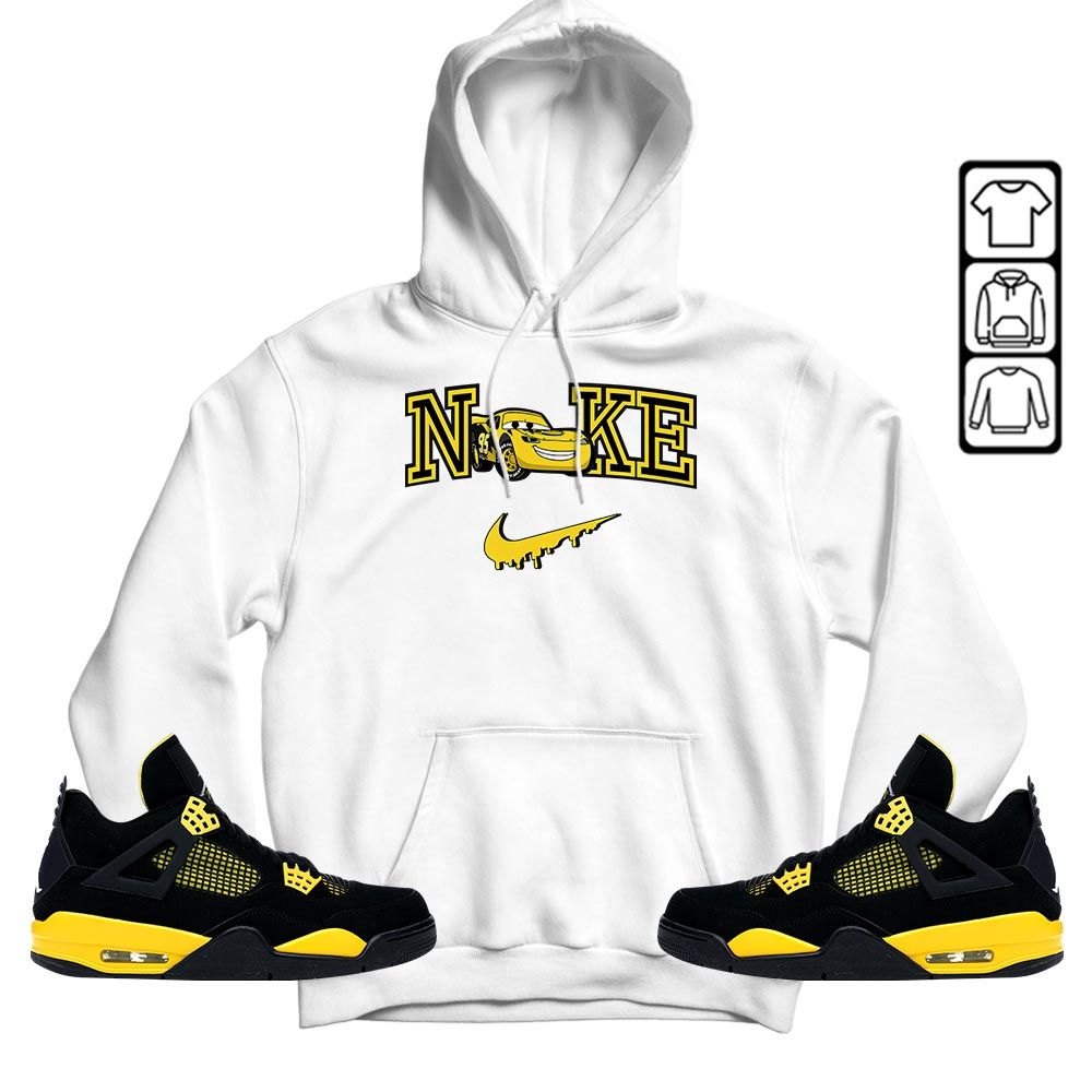 95 Mcqueen Car Fast Sneaker Shirt Match 2023 Thunder 4s, Jordan Retro 4 Thunder MKO Hoodie 95 Mcqueen Car Fast Sneaker Shirt Match 2023 Thunder 4s, Jordan Retro 4 Thunder MKO Hoodie