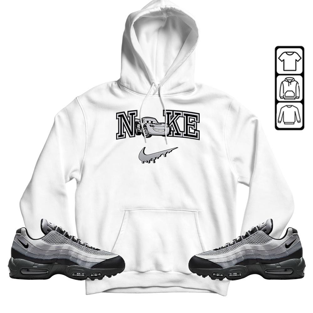 95 Mcqueen Car Fast Sneaker Shirt Match 95 Reflective Safari Grey, Air Max 95 Reflective Safari MKO T-Shirt