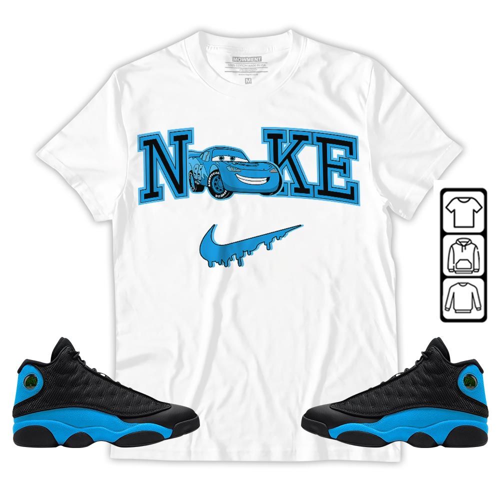 95 Mcqueen Car Fast Sneaker Shirt Match Black University Blue 13s, Jordan 13 Black University Blue 2022 MKO T-Shirt 95 Mcqueen Car Fast Sneaker Shirt Match Black University Blue 13s, Jordan 13 Black University Blue 2022 MKO T-Shirt