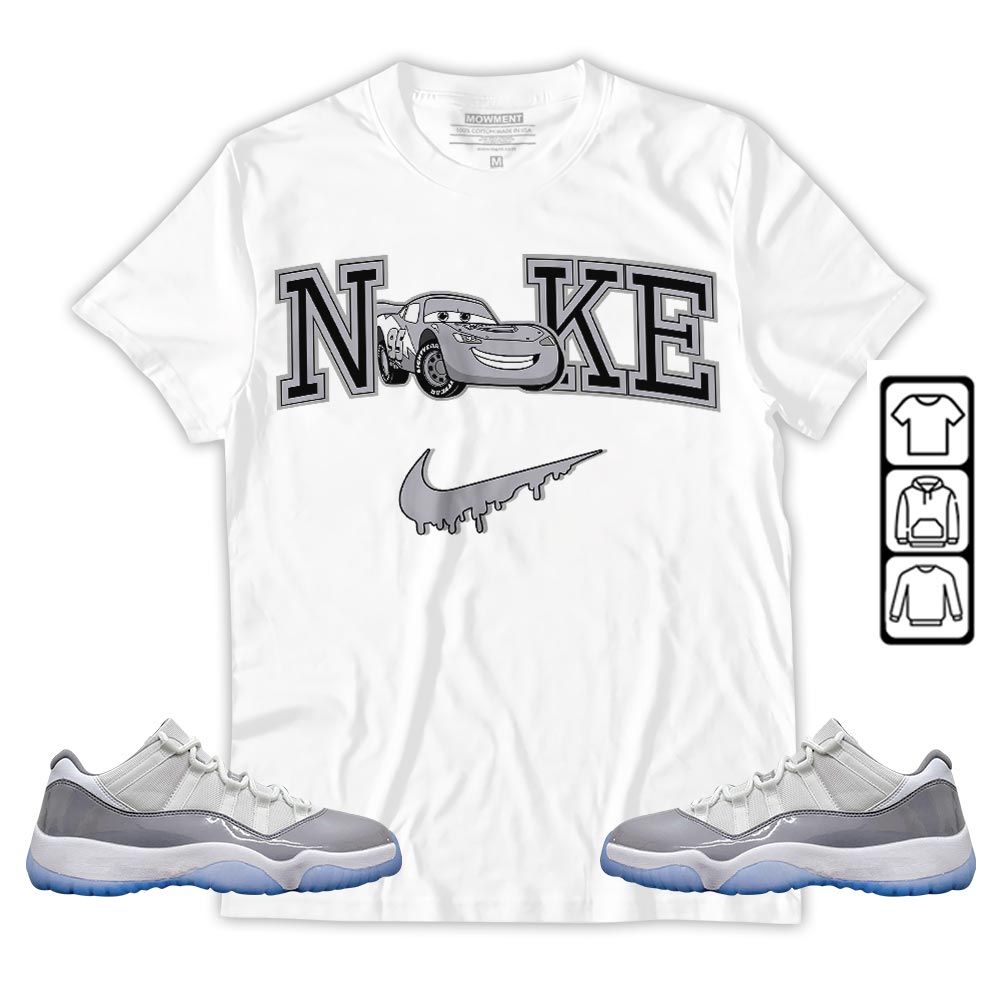 95 Mcqueen Car Fast Sneaker Shirt Match Cement Grey 11s, Jordan 11 Low Cement Grey MKO T-Shirt 95 Mcqueen Car Fast Sneaker Shirt Match Cement Grey 11s, Jordan 11 Low Cement Grey MKO T-Shirt