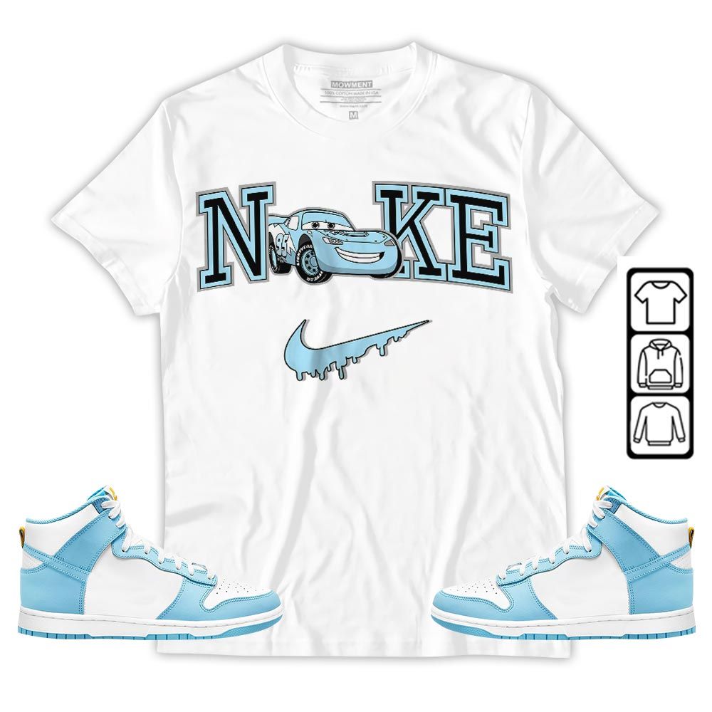 95 Mcqueen Car Fast Sneaker Shirt Match Dunk High Blue Chill, Dunk High Homer Simpson MKO T-Shirt 95 Mcqueen Car Fast Sneaker Shirt Match Dunk High Blue Chill, Dunk High Homer Simpson MKO T-Shirt