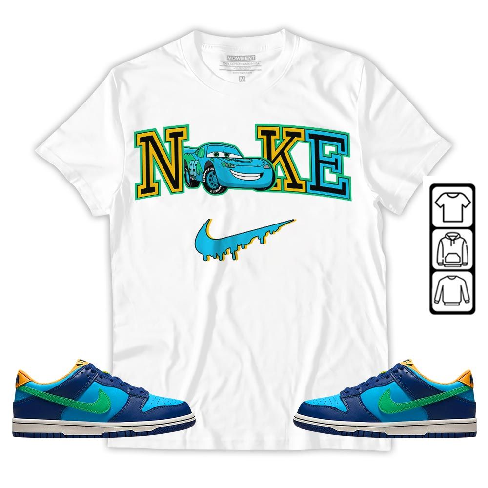 95 Mcqueen Car Fast Sneaker Shirt Match Dunk Low GS Kyrie, Dunk Low GS Electric Algae MKO T-Shirt 95 Mcqueen Car Fast Sneaker Shirt Match Dunk Low GS Kyrie, Dunk Low GS Electric Algae MKO T-Shirt