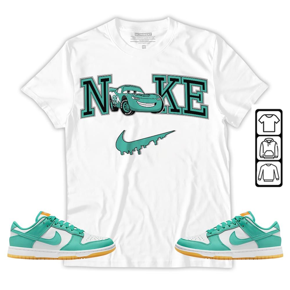 95 Mcqueen Car Fast Sneaker Shirt Match Dunk Low Turquoise, Dunk Low Teal Zeal MKO T-Shirt