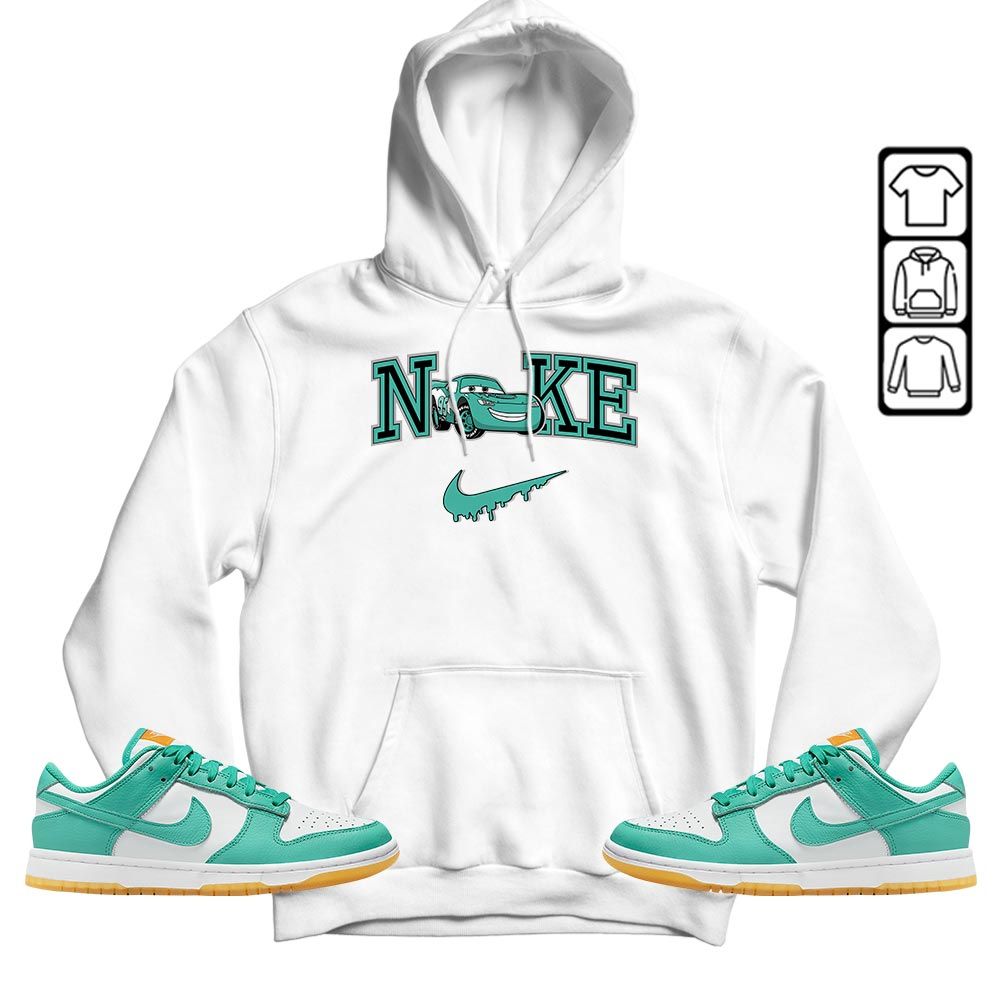 95 Mcqueen Car Fast Sneaker Shirt Match Dunk Low Turquoise, Dunk Low Teal Zeal MKO T-Shirt