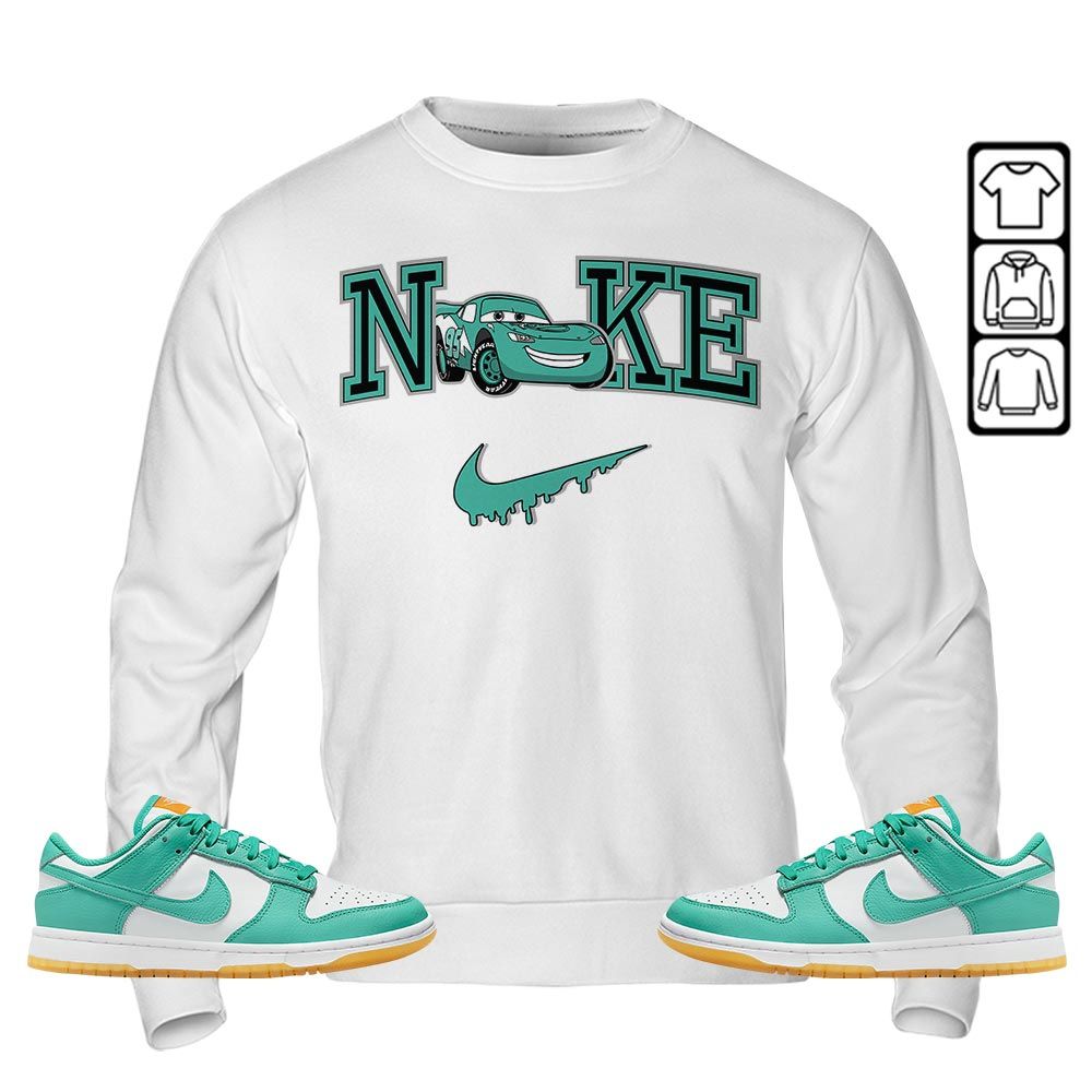 95 Mcqueen Car Fast Sneaker Shirt Match Dunk Low Turquoise, Dunk Low Teal Zeal MKO T-Shirt 95 Mcqueen Car Fast Sneaker Shirt Match Dunk Low Turquoise, Dunk Low Teal Zeal MKO T-Shirt