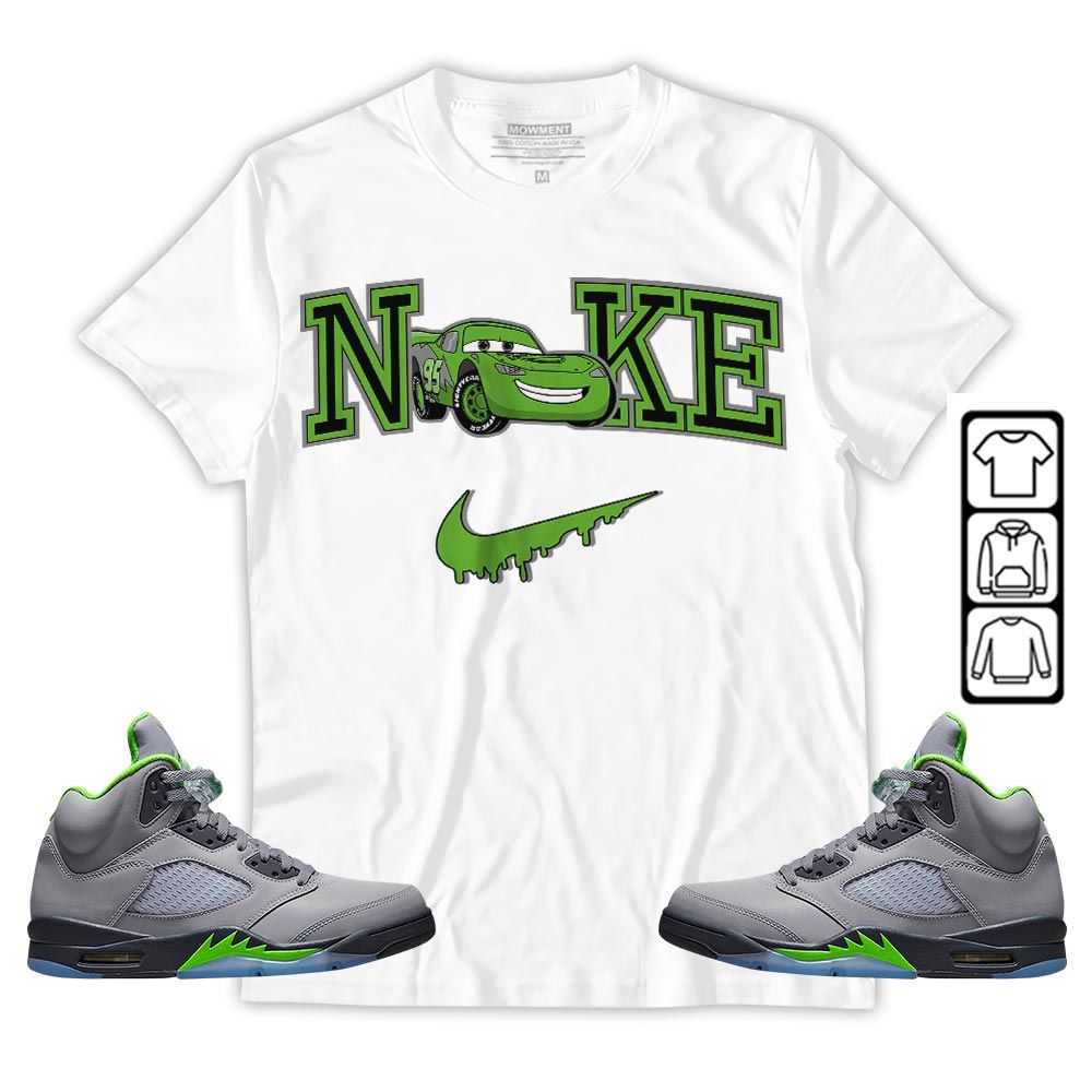 95 Mcqueen Car Fast Sneaker Shirt Match Green Bean 5s, Jordan 5 Retro Green Bean MKO T-Shirt 95 Mcqueen Car Fast Sneaker Shirt Match Green Bean 5s, Jordan 5 Retro Green Bean MKO T-Shirt