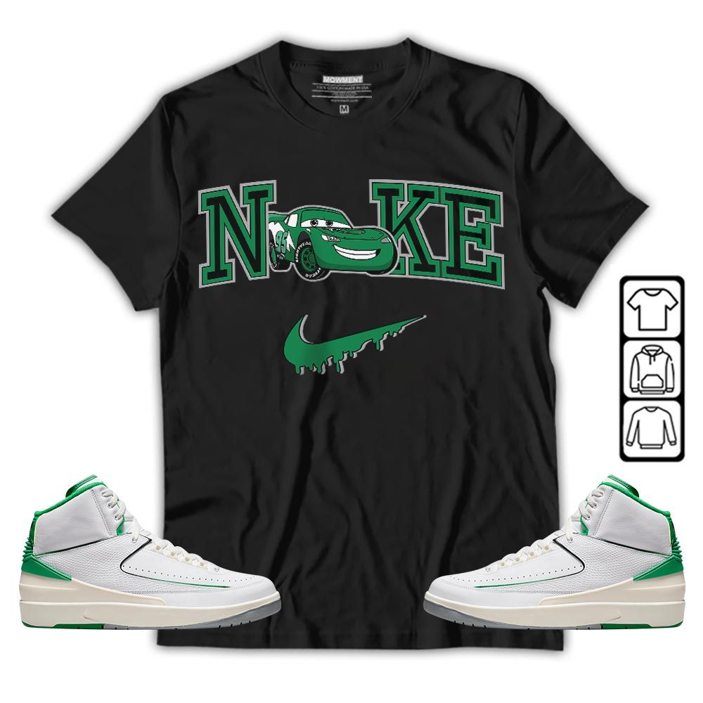 95 Mcqueen Car Fast Sneaker Shirt Match Lucky Green 2s, Jordan 2 Lucky Green MKO T-Shirt 95 Mcqueen Car Fast Sneaker Shirt Match Lucky Green 2s, Jordan 2 Lucky Green MKO T-Shirt