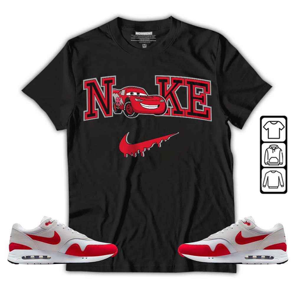 95 Mcqueen Car Fast Sneaker Shirt Match Max 1 86 University Red, Air Max 1 86 Big Bubble MKO T-Shirt 95 Mcqueen Car Fast Sneaker Shirt Match Max 1 86 University Red, Air Max 1 86 Big Bubble MKO T-Shirt