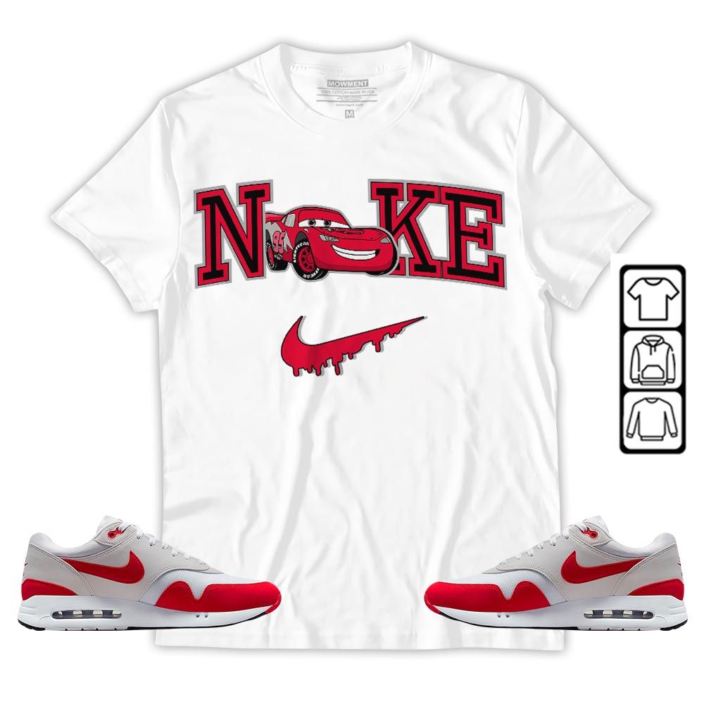 95 Mcqueen Car Fast Sneaker Shirt Match Max 1 86 University Red, Air Max 1 86 Big Bubble MKO T-Shirt 95 Mcqueen Car Fast Sneaker Shirt Match Max 1 86 University Red, Air Max 1 86 Big Bubble MKO T-Shirt