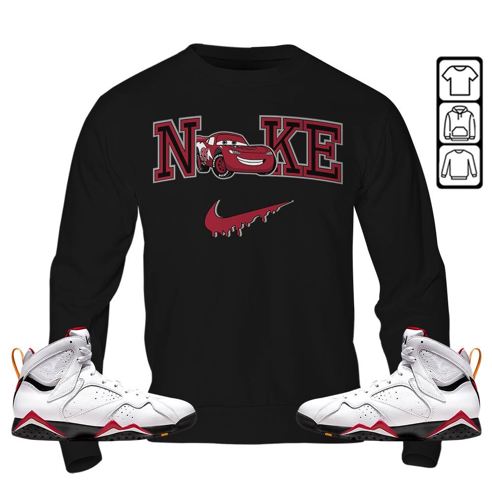 95 Mcqueen Car Fast Sneaker Shirt Match OG Cardinal 7s, Jordan 7 Retro Cardinal MKO T-Shirt 95 Mcqueen Car Fast Sneaker Shirt Match OG Cardinal 7s, Jordan 7 Retro Cardinal MKO T-Shirt