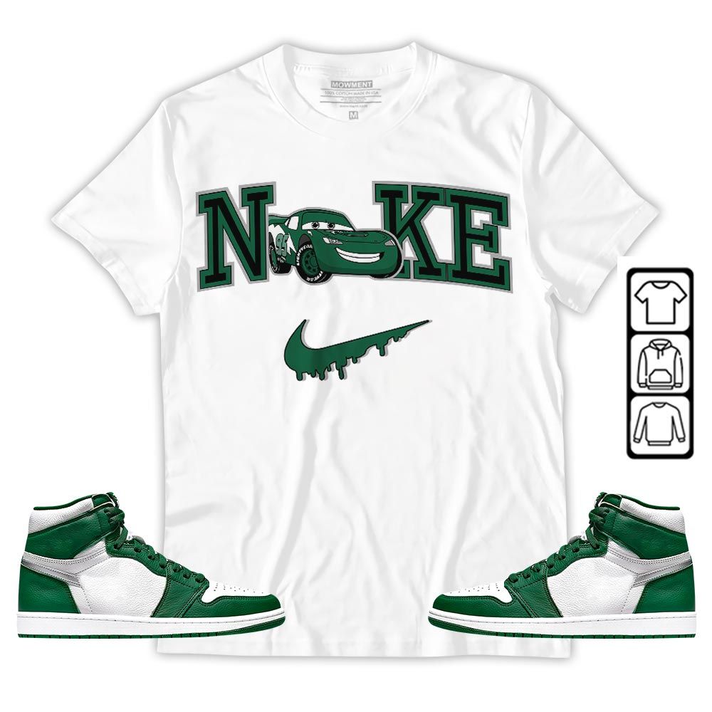95 Mcqueen Car Fast Sneaker Shirt Match OG Gorge Green 1s, Jordan 1 Retro High Gorge Green MKO T-Shirt 95 Mcqueen Car Fast Sneaker Shirt Match OG Gorge Green 1s, Jordan 1 Retro High Gorge Green MKO T-Shirt