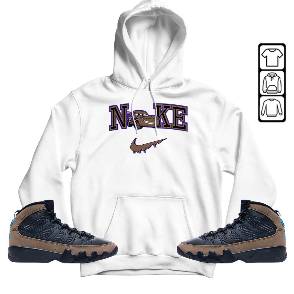 95 Mcqueen Car Fast Sneaker Shirt Match Olive Concord 9s, Jordan 9 Olive Concord MKO T-Shirt