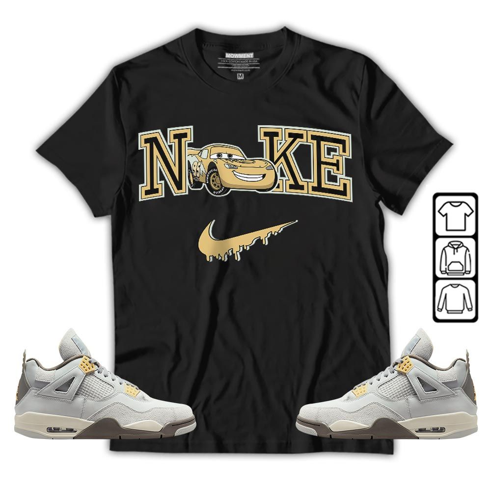 95 Mcqueen Car Fast Sneaker Shirt Match Retro Craft 4s, Jordan 4 Craft Photon Dust MKO T-Shirt