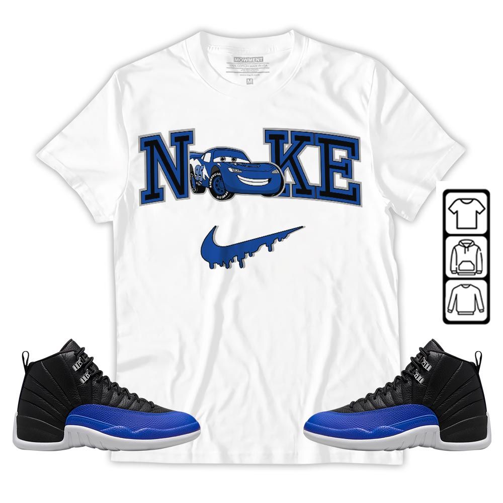 95 Mcqueen Car Fast Sneaker Shirt Match Retro Hyper Royal 12s, Jordan 12 Hyper Royal MKO T-Shirt 95 Mcqueen Car Fast Sneaker Shirt Match Retro Hyper Royal 12s, Jordan 12 Hyper Royal MKO T-Shirt
