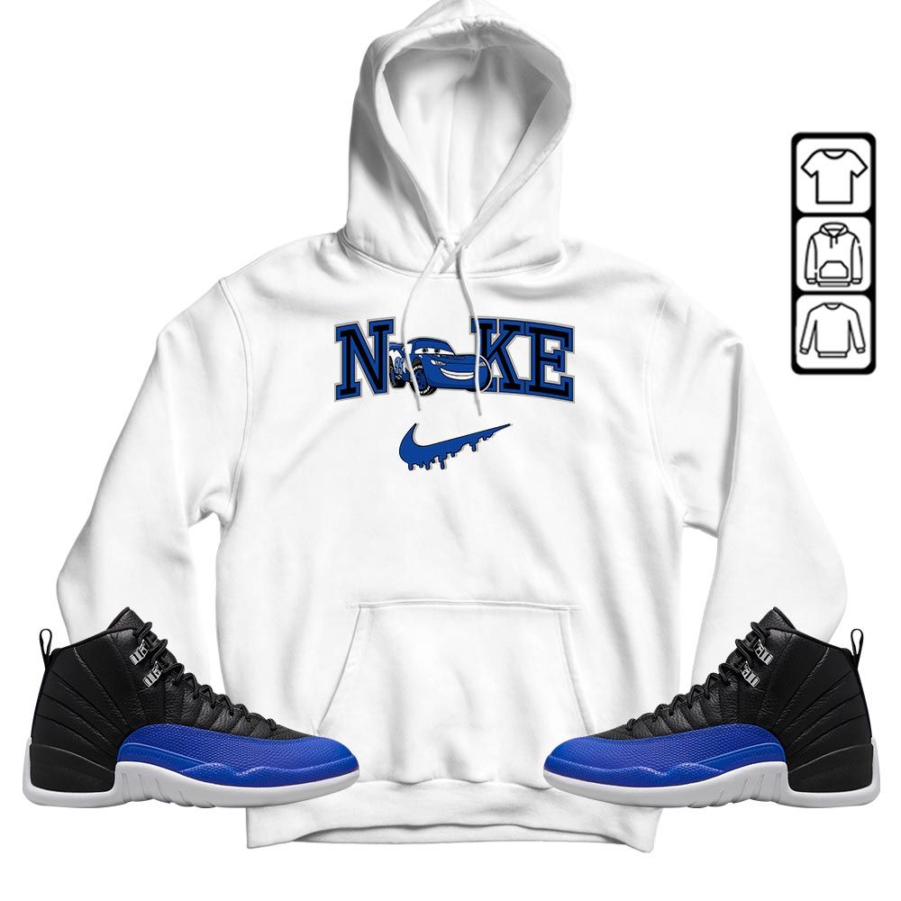 95 Mcqueen Car Fast Sneaker Shirt Match Retro Hyper Royal 12s, Jordan 12 Hyper Royal MKO T-Shirt