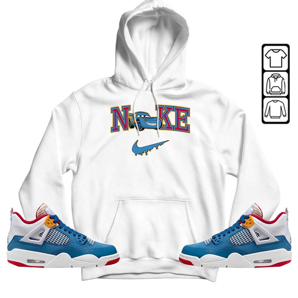 95 Mcqueen Car Fast Sneaker Shirt Match Retro Messy Room 4s, Jordan 4 GS Messy Room MKO T-Shirt