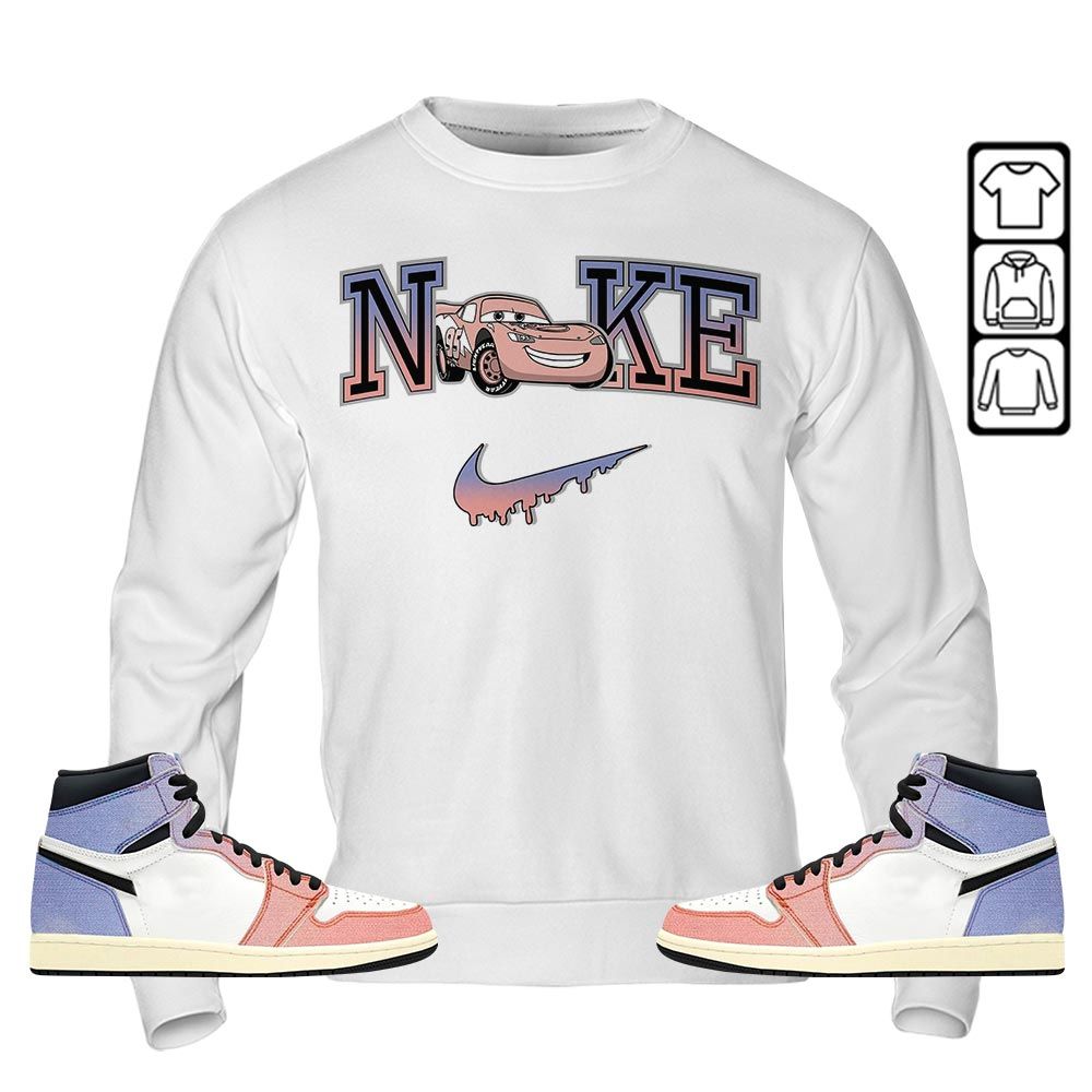 95 Mcqueen Car Fast Sneaker Shirt Match Retro Skyline 1s, Jordan 1 High OG Skyline MKO T-Shirt 95 Mcqueen Car Fast Sneaker Shirt Match Retro Skyline 1s, Jordan 1 High OG Skyline MKO T-Shirt
