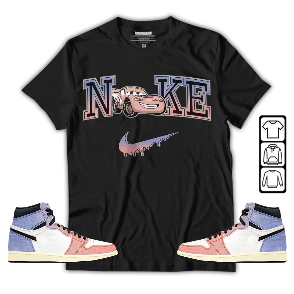 95 Mcqueen Car Fast Sneaker Shirt Match Retro Skyline 1s, Jordan 1 High OG Skyline MKO T-Shirt 95 Mcqueen Car Fast Sneaker Shirt Match Retro Skyline 1s, Jordan 1 High OG Skyline MKO T-Shirt