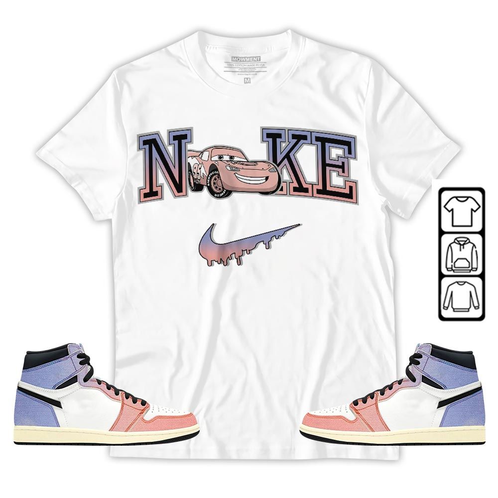 95 Mcqueen Car Fast Sneaker Shirt Match Retro Skyline 1s, Jordan 1 High OG Skyline MKO T-Shirt 95 Mcqueen Car Fast Sneaker Shirt Match Retro Skyline 1s, Jordan 1 High OG Skyline MKO T-Shirt