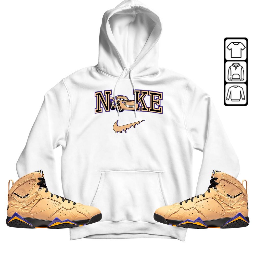 95 Mcqueen Car Fast Sneaker Shirt Match Retro Vachetta Tan 7s, Jordan 7 SE Afrobeats MKO T-Shirt