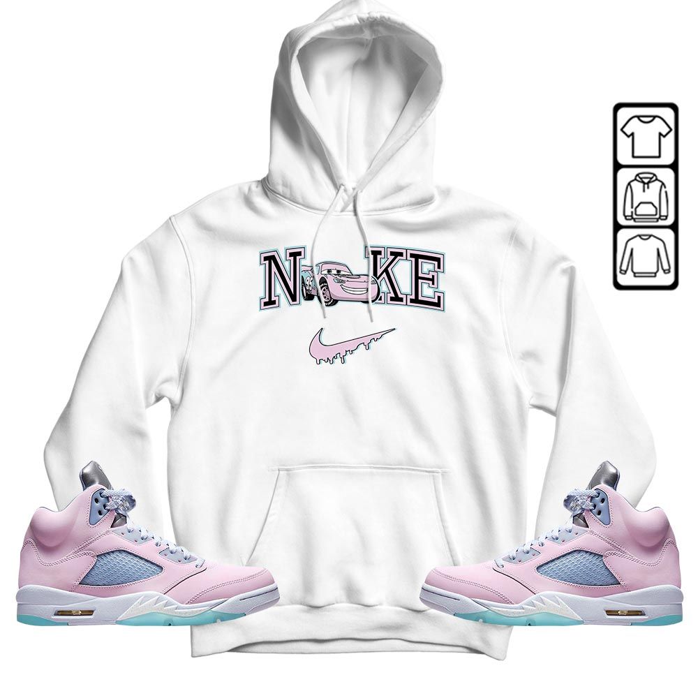 95 Mcqueen Car Fast Sneaker Shirt Match SE Easter 5s, Jordan 5 Retro Easter MKO T-Shirt