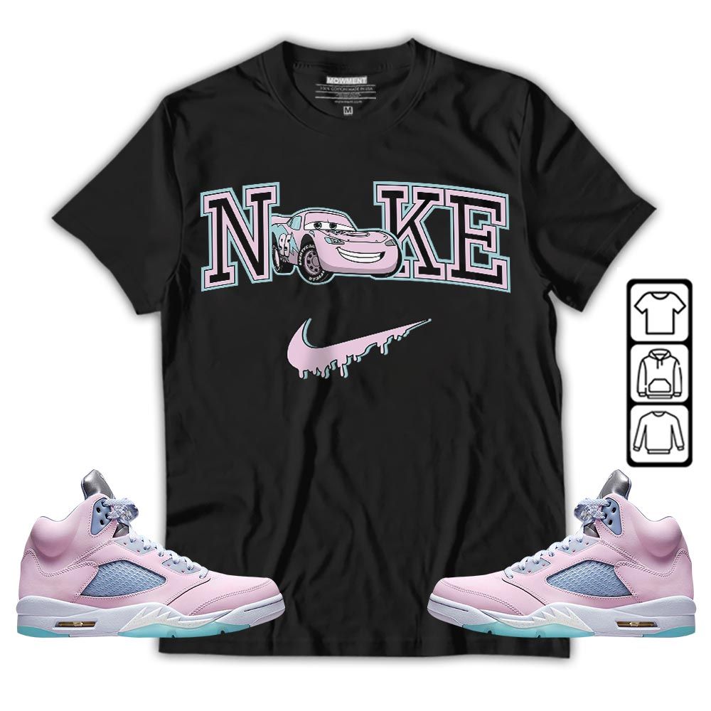 95 Mcqueen Car Fast Sneaker Shirt Match SE Easter 5s, Jordan 5 Retro Easter MKO T-Shirt