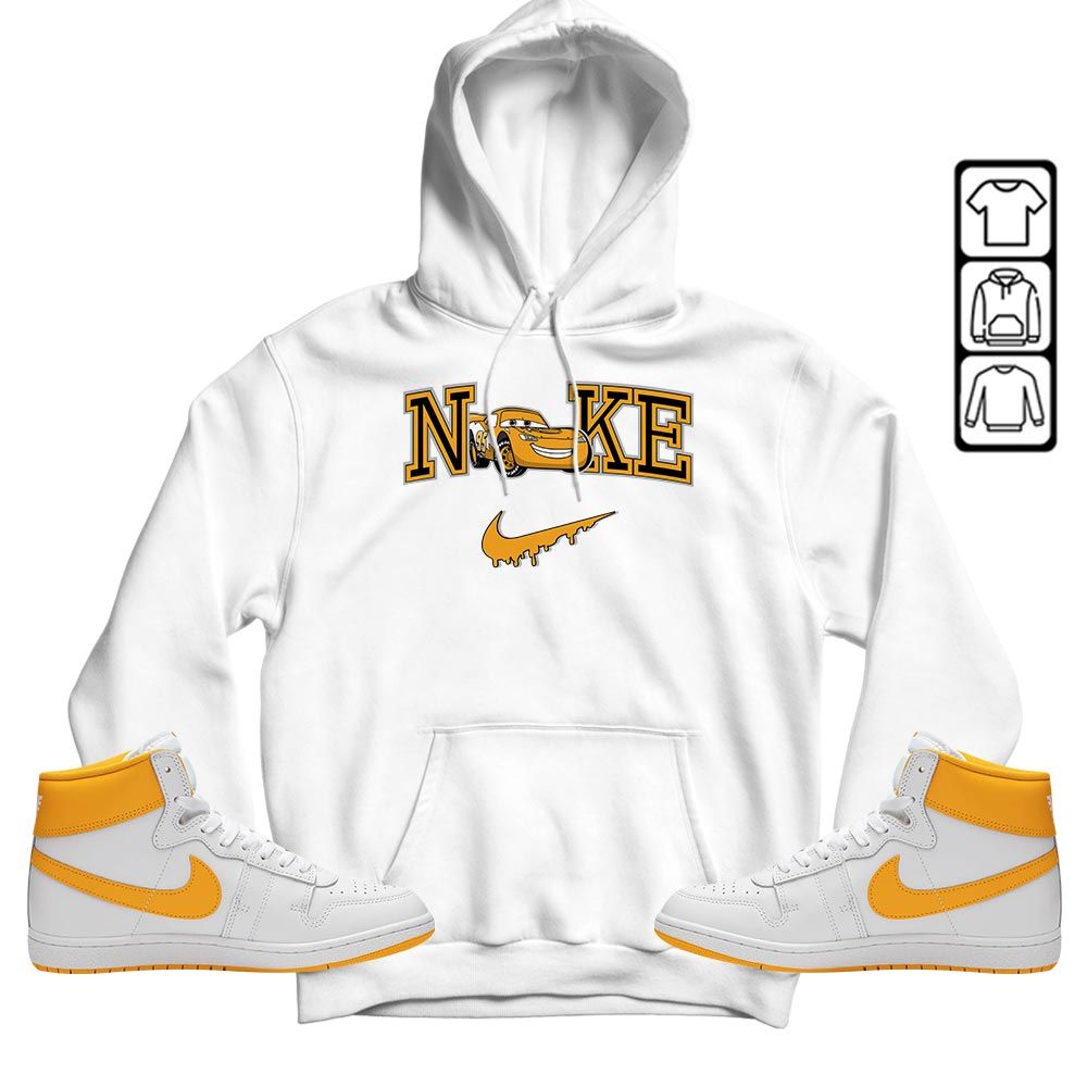 95 Mcqueen Car Fast Sneaker Shirt Match Ship SP University Gold, Ship SP University Gold MKO T-Shirt
