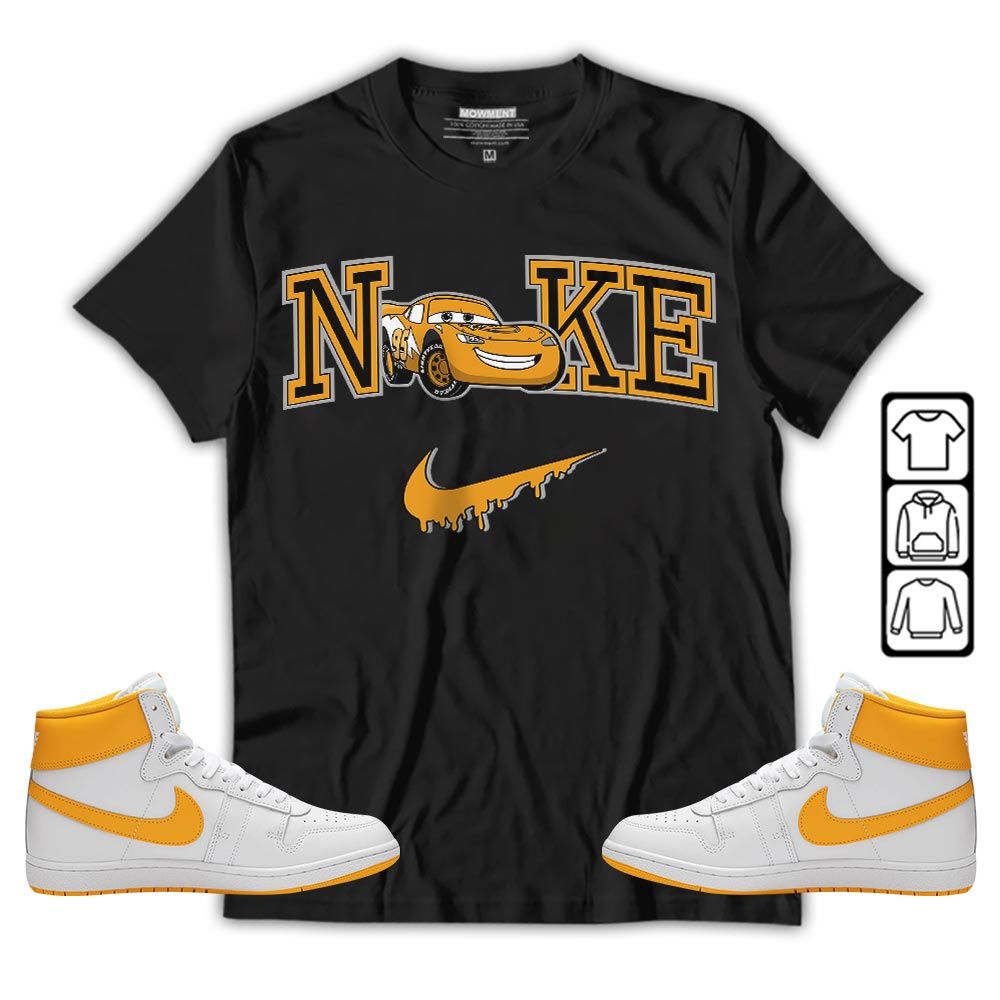 95 Mcqueen Car Fast Sneaker Shirt Match Ship SP University Gold, Ship SP University Gold MKO T-Shirt