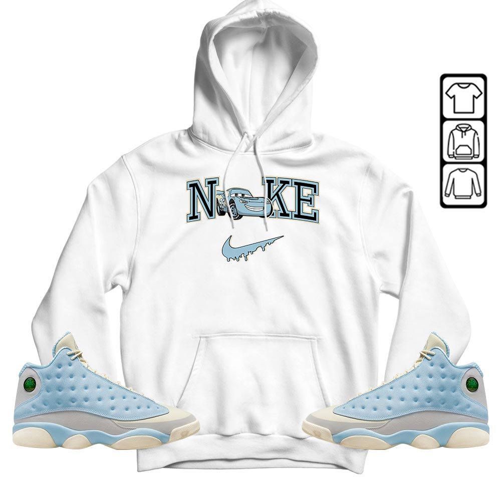 95 Mcqueen Car Fast Sneaker Shirt Match SoleFly 13s, Jordan 13 Retro SoleFly MKO T-Shirt