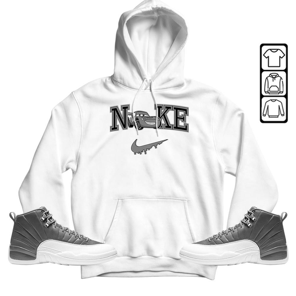 95 Mcqueen Car Fast Sneaker Shirt Match Stealth 12s, Jordan 12 Retro Stealth MKO T-Shirt