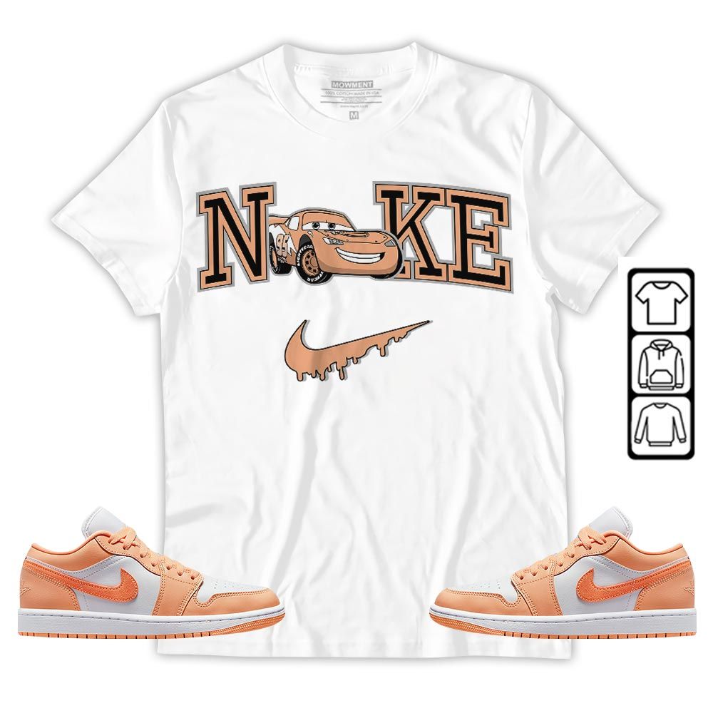 95 Mcqueen Car Fast Sneaker Shirt Match Sunset Haze 1s, Jordan 1 Low Sunset Haze MKO T-Shirt 95 Mcqueen Car Fast Sneaker Shirt Match Sunset Haze 1s, Jordan 1 Low Sunset Haze MKO T-Shirt