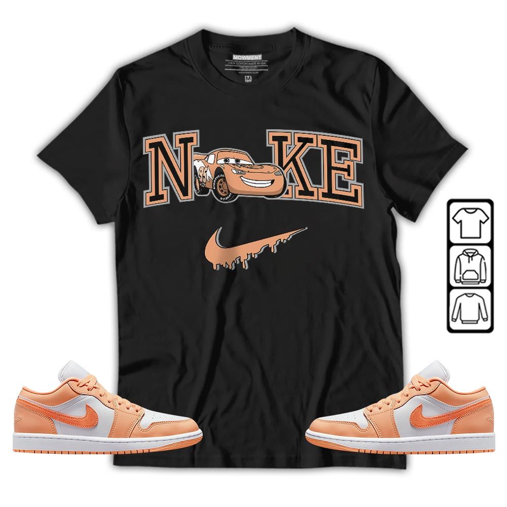 95 Mcqueen Car Fast Sneaker Shirt Match Sunset Haze 1s, Jordan 1 Low Sunset Haze MKO T-Shirt 95 Mcqueen Car Fast Sneaker Shirt Match Sunset Haze 1s, Jordan 1 Low Sunset Haze MKO T-Shirt