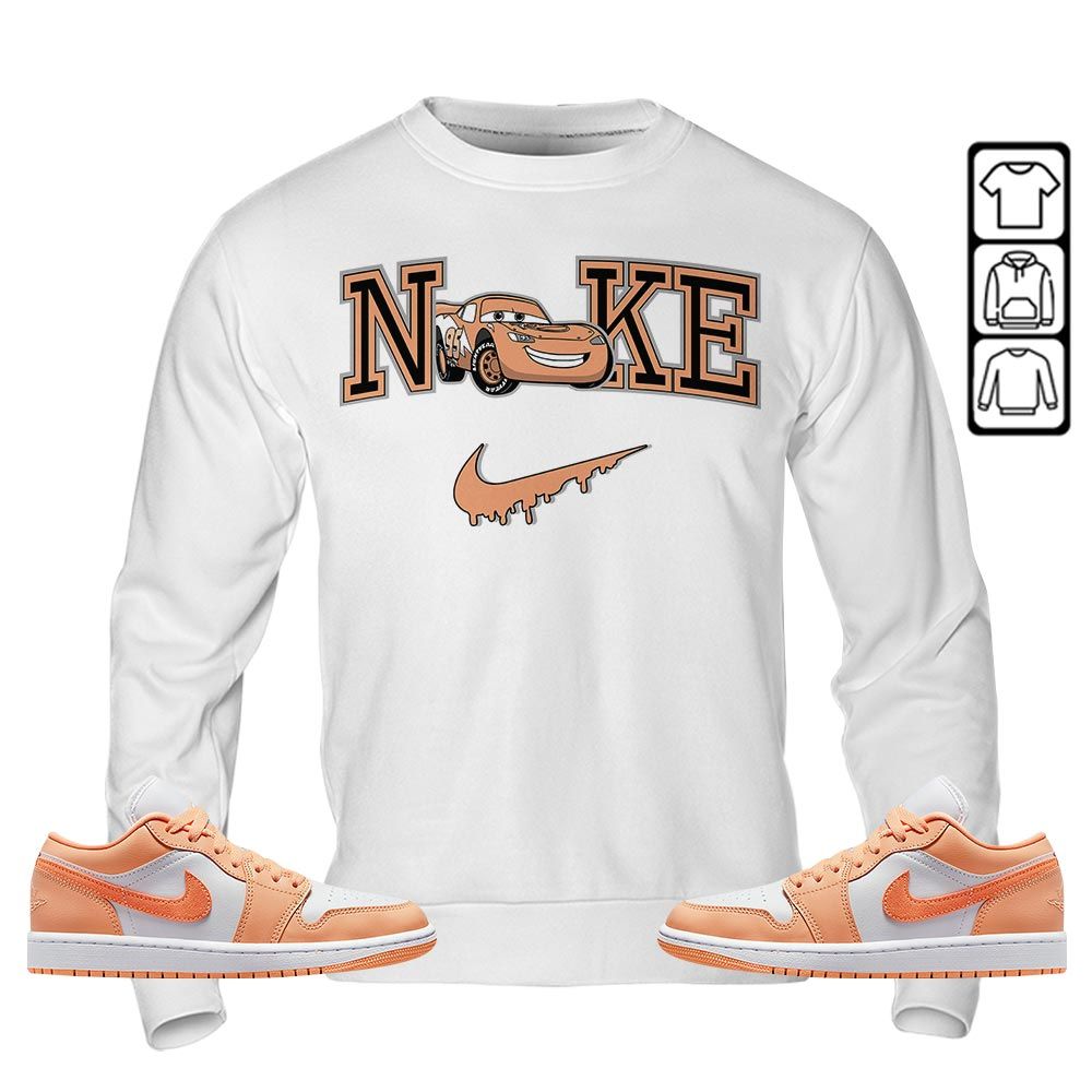 95 Mcqueen Car Fast Sneaker Shirt Match Sunset Haze 1s, Jordan 1 Low Sunset Haze MKO T-Shirt 95 Mcqueen Car Fast Sneaker Shirt Match Sunset Haze 1s, Jordan 1 Low Sunset Haze MKO T-Shirt