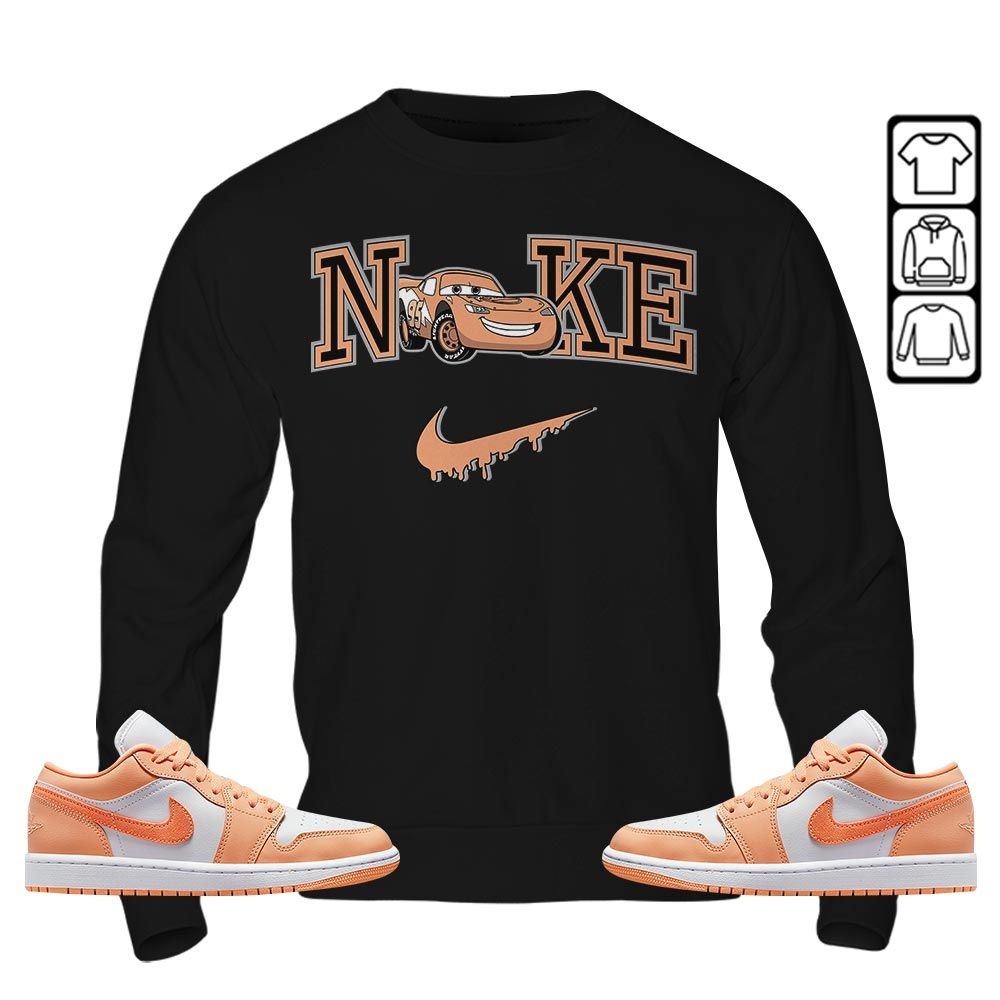 95 Mcqueen Car Fast Sneaker Shirt Match Sunset Haze 1s, Jordan 1 Low Sunset Haze MKO T-Shirt 95 Mcqueen Car Fast Sneaker Shirt Match Sunset Haze 1s, Jordan 1 Low Sunset Haze MKO T-Shirt