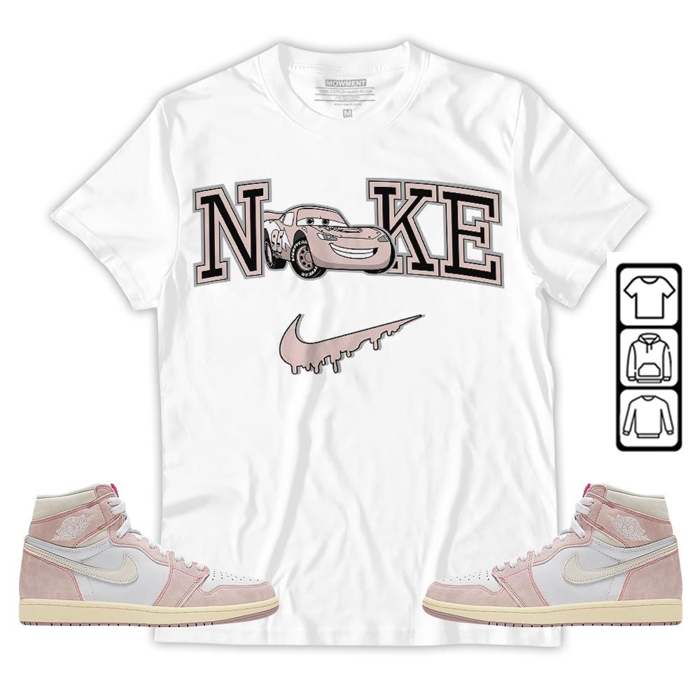 95 Mcqueen Car Fast Sneaker Shirt Match Washed Pink 1s, Jordan 1 High OG Washed Pink MKO T-Shirt 95 Mcqueen Car Fast Sneaker Shirt Match Washed Pink 1s, Jordan 1 High OG Washed Pink MKO T-Shirt
