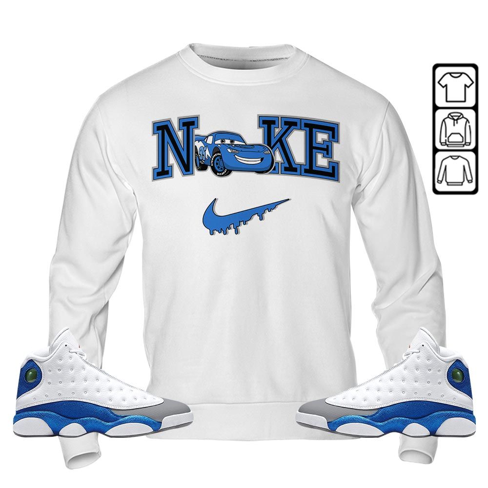 95 Mcqueen Car Fast Sneaker Shirt Match White French Blue 13s, Jordan 13 French Blue MKO T-Shirt 95 Mcqueen Car Fast Sneaker Shirt Match White French Blue 13s, Jordan 13 French Blue MKO T-Shirt