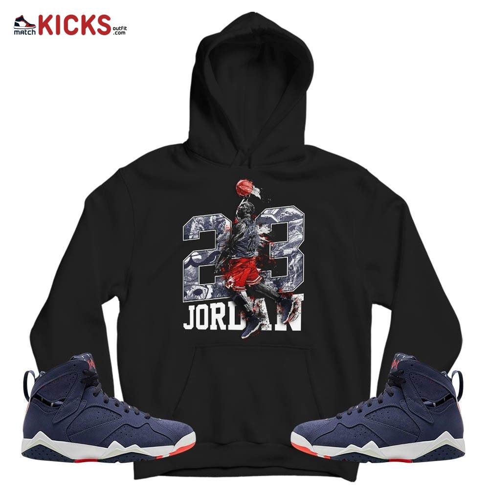 Air 23 Jordan Sneaker Shirt Match 7 Neutral Indigo, Jordan 7 Quai 54 MKO T-Shirt Air 23 Jordan Sneaker Shirt Match 7 Neutral Indigo, Jordan 7 Quai 54 MKO T-Shirt