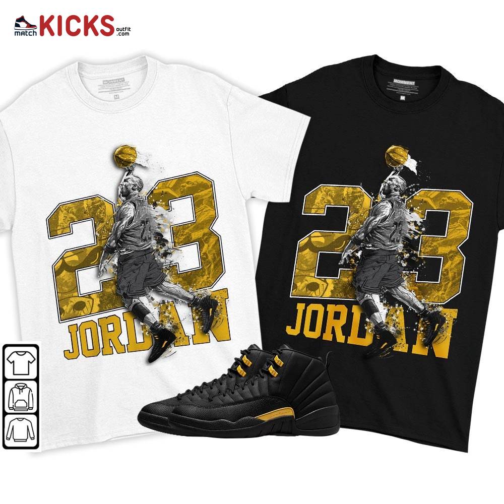 Air 23 Jordan Sneaker Shirt Match Black Taxi 12s, Jordan 12 Retro Black Taxi MKO T-Shirt Air 23 Jordan Sneaker Shirt Match Black Taxi 12s, Jordan 12 Retro Black Taxi MKO T-Shirt
