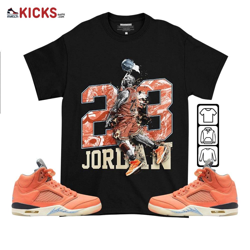 Air 23 Jordan Sneaker Shirt Match Crimson Bliss 5s, Jordan 5 DJ Khaled Crimson Bliss MKO T-Shirt