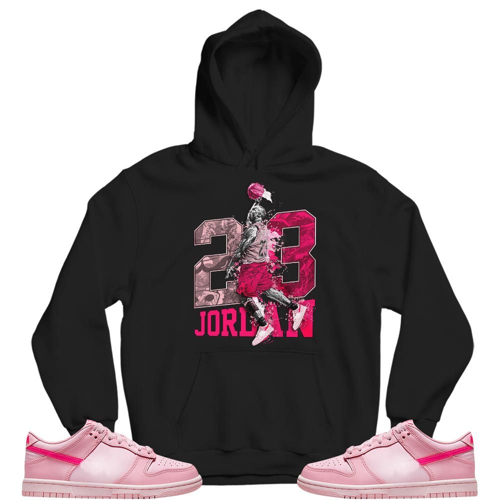 Air 23 Jordan Sneaker Shirt Match Low Triple Pink, Dunk Low Triple Pink MKO T-Shirt