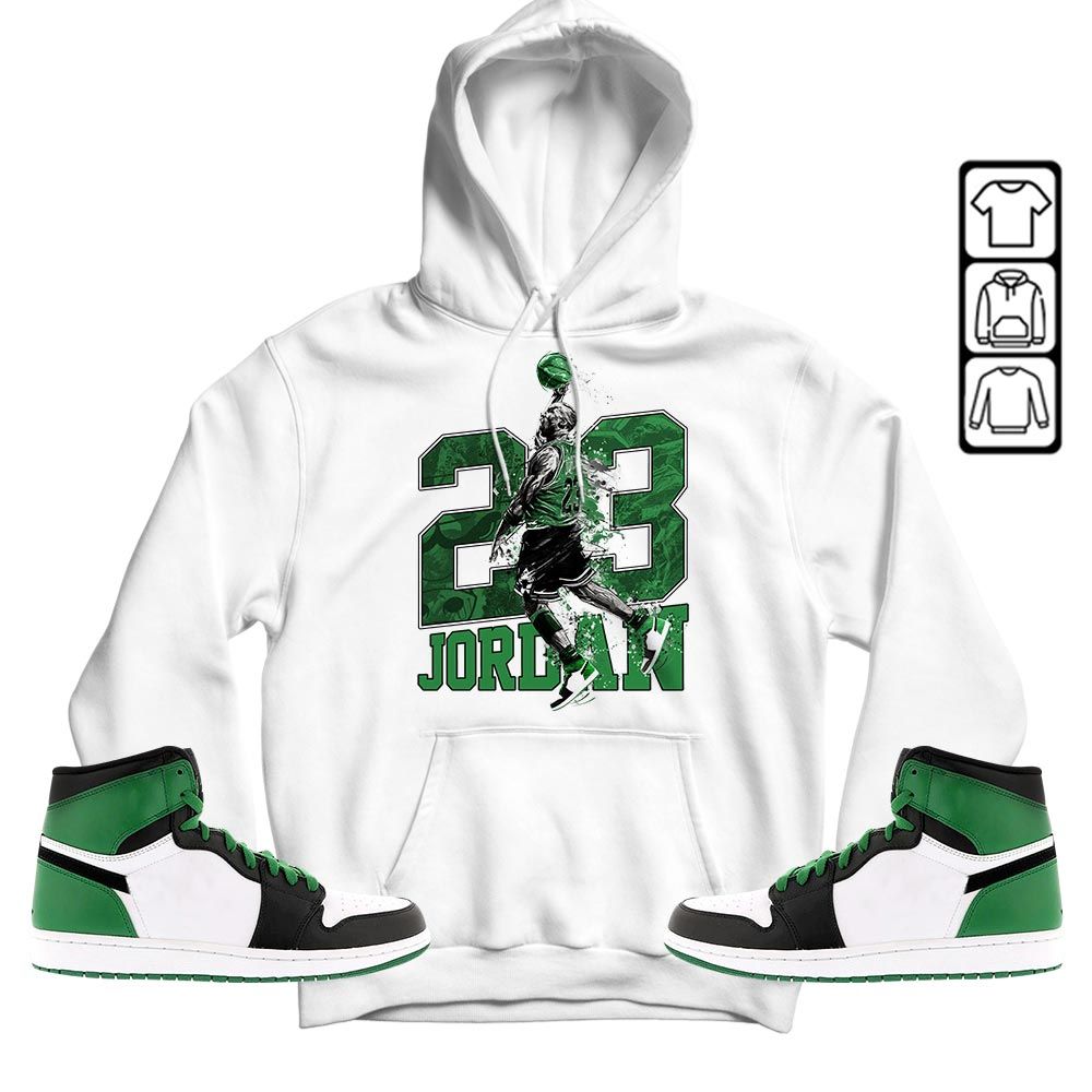 Air 23 Jordan Sneaker Shirt Match Lucky Green 1s, Jordan 1 Lucky Green MKO T-Shirt Air 23 Jordan Sneaker Shirt Match Lucky Green 1s, Jordan 1 Lucky Green MKO T-Shirt