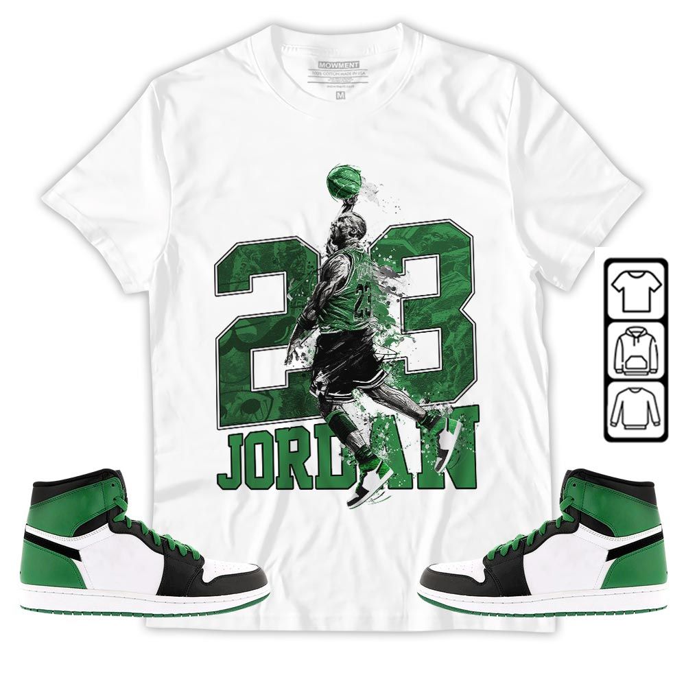Air 23 Jordan Sneaker Shirt Match Lucky Green 1s, Jordan 1 Lucky Green MKO T-Shirt Air 23 Jordan Sneaker Shirt Match Lucky Green 1s, Jordan 1 Lucky Green MKO T-Shirt