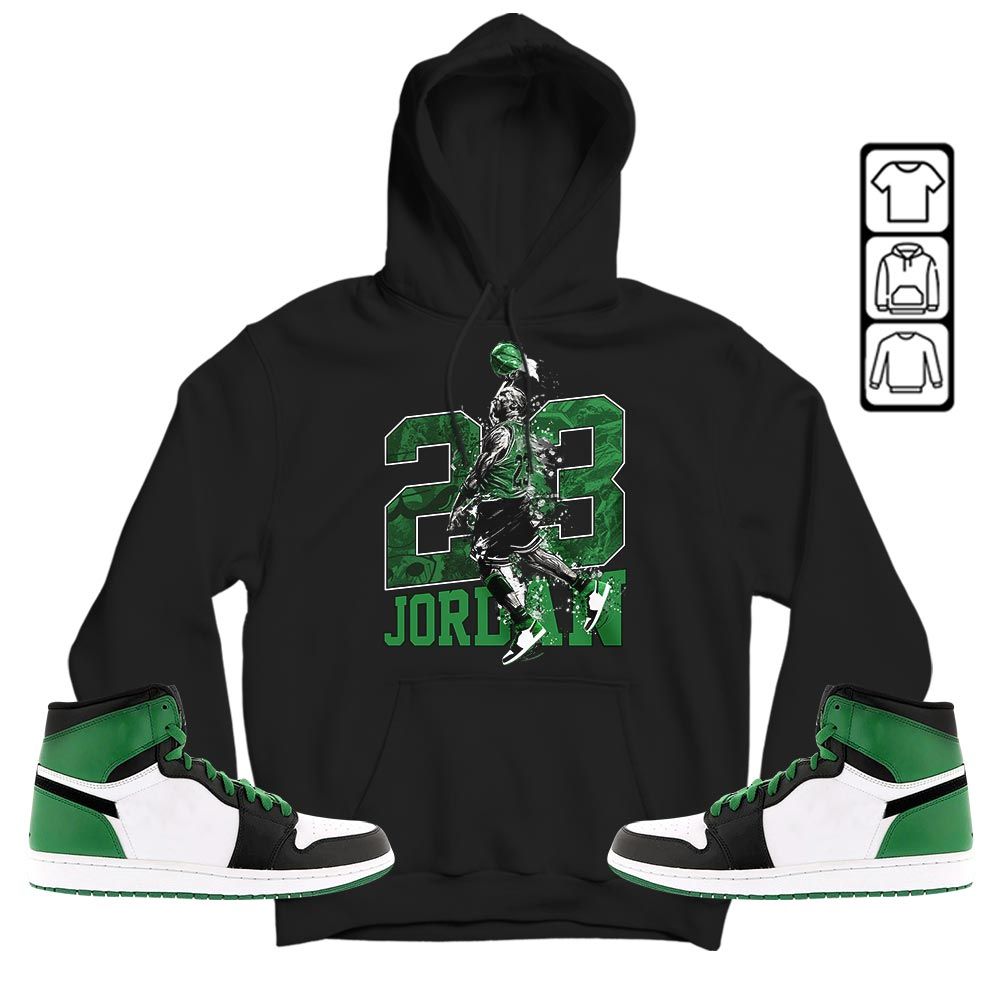 Air 23 Jordan Sneaker Shirt Match Lucky Green 1s, Jordan 1 Lucky Green MKO T-Shirt Air 23 Jordan Sneaker Shirt Match Lucky Green 1s, Jordan 1 Lucky Green MKO T-Shirt